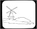 Mouse Pad with Dutch, regenerate, black and white