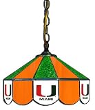 14 Swag Hanging Lamp Light University of Miami Hurricanes - Free Shipping