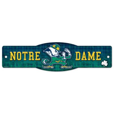 Notre Dame Fighting Irish Official NCAA College Sports Team Logo 4″x17″ Street Sign