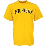 Michigan Wolverines Maize Arch Logo T-shirt -