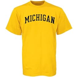 NCAA Michigan Wolverines Maize Arch Logo T-shirt -