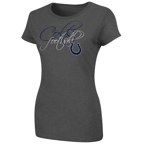 Indianapolis Colts Ladies Franchise Fit II T-Shirt - Gray (Small)