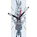 Large Moving Gear Wall Clock - Rectangular Lens