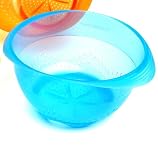 SiliconeZone Collapsible Colander, Translucent Blue