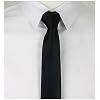 Schmale Krawatte 5cm schwarz handgen�ht