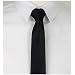 Schmale Krawatte 5cm schwarz handgen�ht