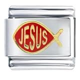 Animal Pugster Religious Jesus Fish Symbol Italian Charms