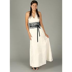 Buy A-Line Floral Jacquard Halter Formal for Bridesmaid Formal Prom by GOJANE