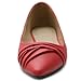 Ollio Women's Shoe Ballet Dress Pleated Pointed Toe Flat