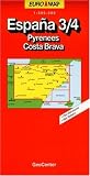 RV Euro-Regionalkarte 1:300 000 Pyren&auml;en - Costa Brava / Baskenland, Navarra, Katalonien - 