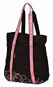 Prince Hibiscus Tote Bag Black/Pink