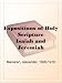 Expositions of Holy Scripture Isaiah and Jeremiah