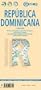 Laminated Dominican Republic Map by Borch (English, Spanish, French, Italian and German Edition)