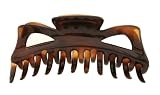 Caravan Jumbo Hair Claw in Tortoise Shell Color of Celluloid Acetate