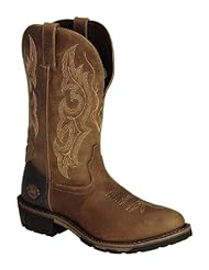 Justin Mens Light Hybred Western Work Boot Round Toe Gaucho 9 D(M) US