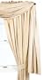 Waterford Rory Scarf Valance, Ivory/Gold