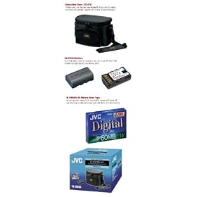 JVC BN-VF808US 730-mAh Rechargeable Data Battery + CARRYING BAG + DIGITAL VIDEO CASSETTE... by JVC