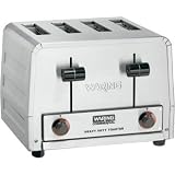Waring 4 Slot Toaster Capacity: 200 slices per hour. Model: WCT805K.