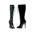IS-E-Victoria, Lace Up Knee Boots with 5 in heel ~ One Size 8 In Stock for Immediate ...