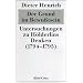 Der Grund im Bewu�tsein: Untersuchungen zu H�lderlins Denken (1794-95)