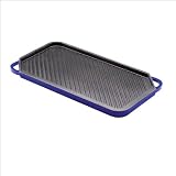 Rachael Ray Cast Iron Double Burner Griddle - Blue