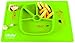 Placemat and Plate Suction Silicone by Lilbaby (Geometric Shape, Green)