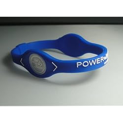 Power Balance Silicone Wristband Bracelet with W/randon Lettering --(Color:blue; Size: Xs)