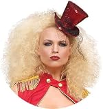 Mini Red Glitter Top Hat