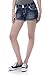 WallFlower Juniors Luscious Curvy Americana Denim Shorts Shorts