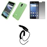 EMPIRE Glow in the Dark Green Silicone Skin Case Cover + Screen Protector + ....