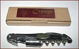 Cépage Laguiole Waiter's Corkscrew, Black Horn, Made in France