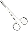 Amercian Diagnostic Corporation 3425 Iris Scissors, 4 1/2 Curved, Stainless Steel, Adult