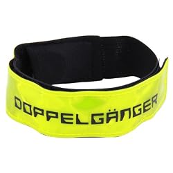 DOPPELGANGER(ドッペルギャンガー) LED裾バンド DA020LB 自転車・ウォーキング用ポジションライト 4連LED 反射素材採用 防滴仕様 軽量18g [連続点滅200時間]
