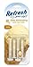 Refresh Your Car Car Air Freshener, Odor Eliminator, Set of 4 Auto Vent Sticks, Vanilla Scent, Refresh Your Car