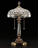 IMAGE OF Waterford 101-519-10-00 Honey Brass Finish Beaumont Crystal Accent Table Lamp from the Beaumont Coll