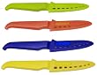 Rachael Ray 4-Inch Paring Knives with Blade Guard, Orange/Yellow/Blue/Green, Pack of 4