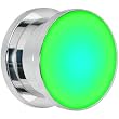 9/16" Stainless Steel Green LED Light Up Screw Fit Plug