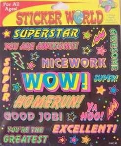 American Greetings Sticker World Superstar Sticker Pack
