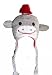 Baby Sock Monkey Animal Hat with Fleece Lining