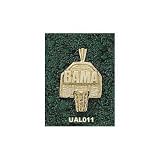 Alabama Crimson Tide Solid 10K Gold ''BAMA'' Backboard Pendant