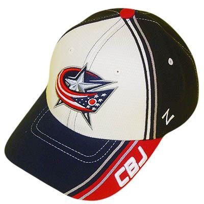 NHL COLUMBUS BLUE JACKETS RED FLEX FIT SM SMALL HAT CAP