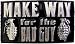 Mens "Make Way for the Bad Guy" Gun Metal Belt Buckle