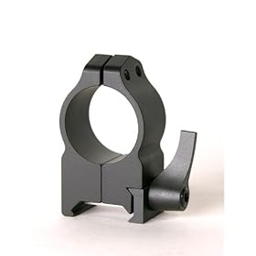  Warne Scope Mounts Medium Matte Quick Detach Rings (1-Inch)