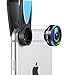 Aperlite iPhone Lens, Universal 3 in 1 Lens Kit Clip-On 198 Degree Supreme Fisheye + 0.63X Wide Angle + 15X Macro Lens for iPhone, Samsung, Android Smartphones RS.1749.00
