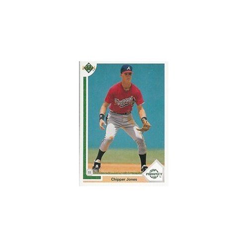 Buy 1991 Upper Deck Chipper Jones Baseball Rookie Card In Protective Display Case by Upper Deck
