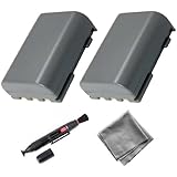 UltraPro 2-Pack NB-2LH High-Capacity Replacement Battery for Canon EOS 350D 400D Rebel XT Digital Rebel Xti - UltraPro BONUS INCLUDED: Deluxe MicroFiber Cleaning Cloth, Lens Cleaning Pen
