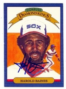 Harold Baines Autographed/Hand Signed baseball card (Chicago White Sox) 1987 Donruss Diamond Kings #