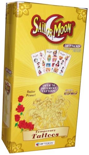 Childrens Toyshop  Toys : Sailor Moon Temporary Press-on Tattoos - 36P