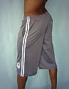 Sporthose Extralang im Baseball-Style - Glanz-grau - Star Training Boxerhose Action Short 1956