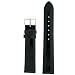 Mens Watch Band Crocodile Grain Black Glossy Built-In Spring Bars 20 millimeter